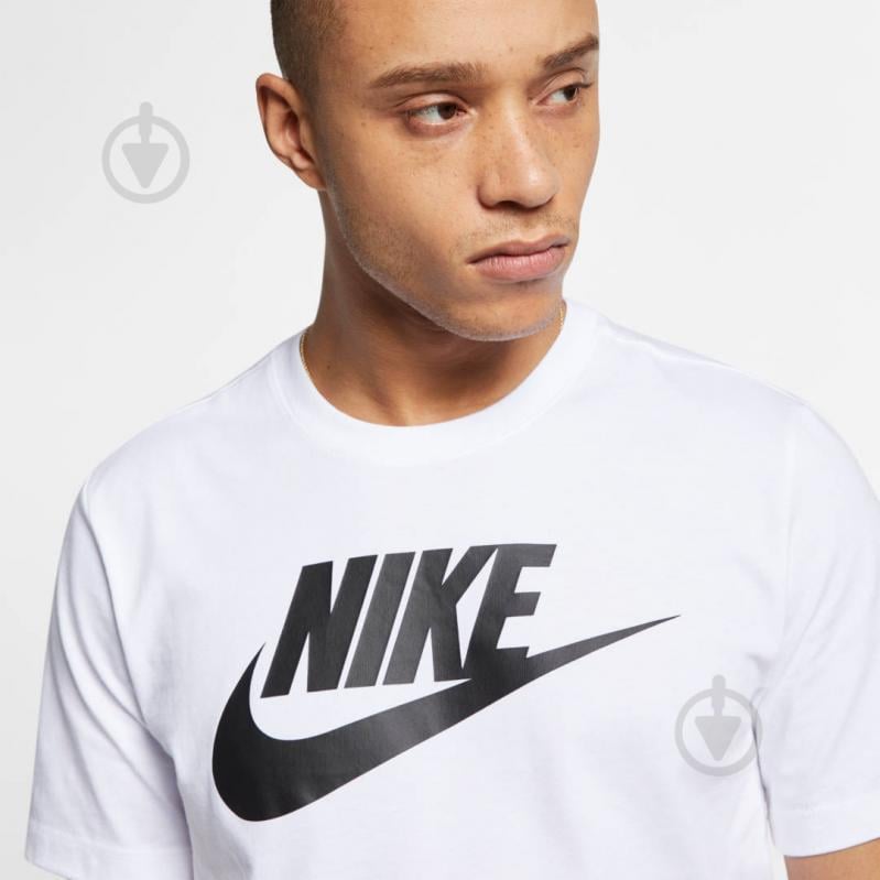 Футболка Nike M NSW TEE ICON FUTURA AR5004-101 р.2XL белый - фото 3