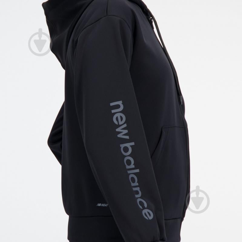 Джемпер New Balance RELENTLESS PERFORMANCE FLEECE FULL ZIP WJ33186BK р.L черный - фото 6