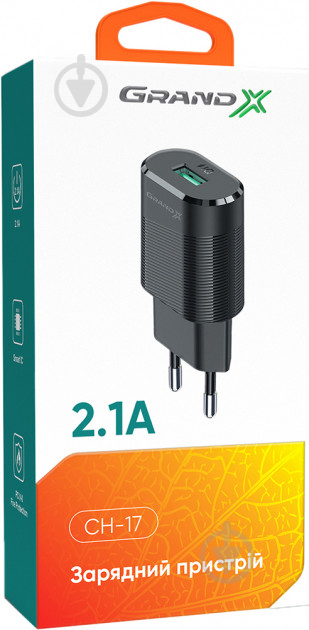 Зарядное устройство Grand-X CH-17 USB 5 В 2.1 A - фото 5