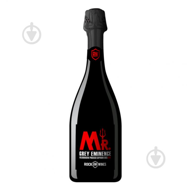 Вино ігристе Rockwines Rockwines Mr.Grey Eminence Prosecco Valdobbiadene Superiore Brut DOCG біле брют 0,75 л - фото 1