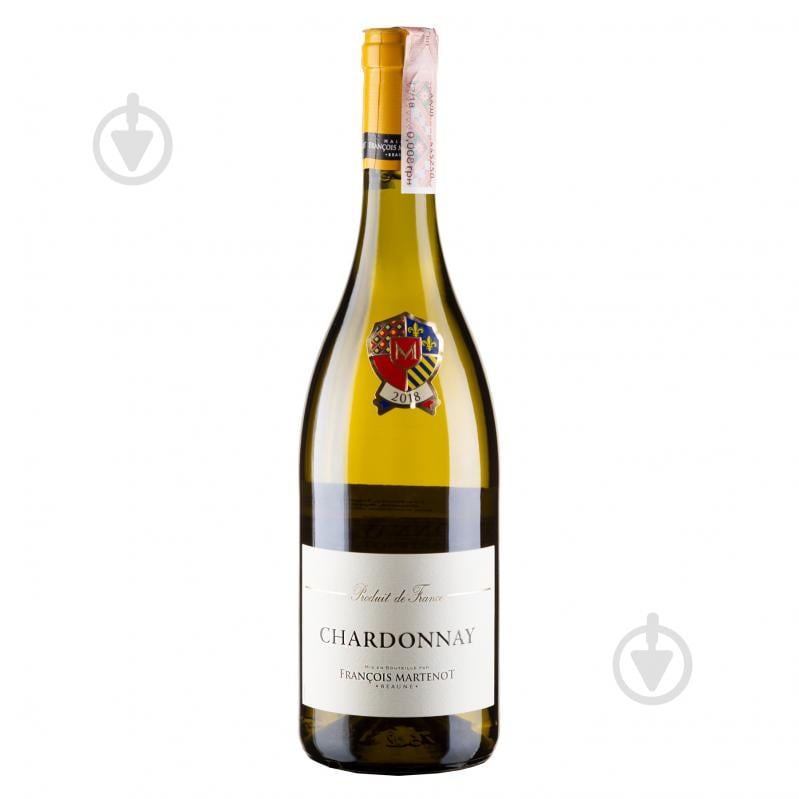 Вино Francois Martenot Chardonnay белое сухое 0,75 л - фото 1