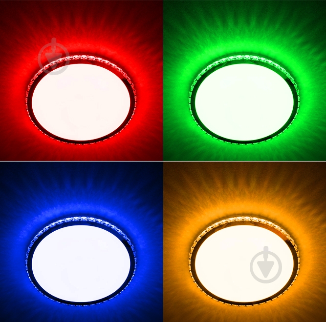 ВІТРИНА! Світильник світлодіодний Светкомплект CRY-R RGB TX IR RC з пультом ДК 60 Вт білий/хром 2800-6000 К - фото 6 ВІТРИНА! Світильник світлодіодний Светкомплект CRY-R RGB TX IR RC з пультом ДК 60 Вт білий/хром 2800-6000 К - фото 6