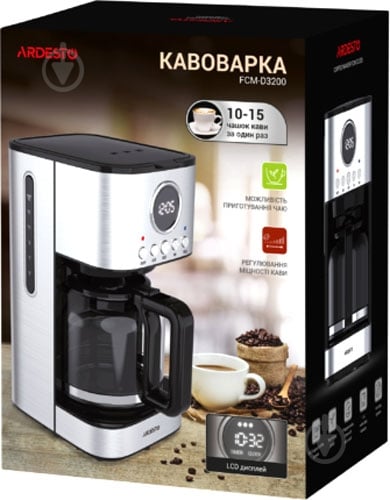 Кофеварка капельная Ardesto FCM-D3200 - фото 5 Кофеварка капельная Ardesto FCM-D3200 - фото 5