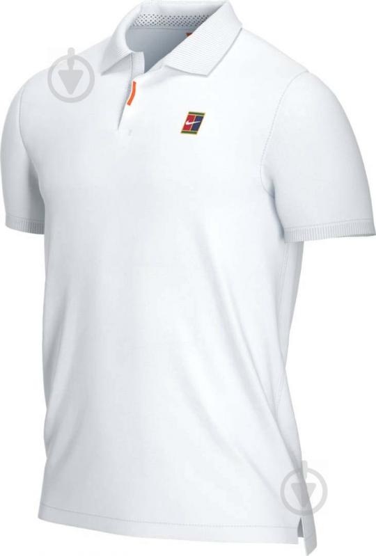 Футболка Nike THE NIKE POLO HERITAGE SLIM BQ4461-100 р.2XL білий - фото 3