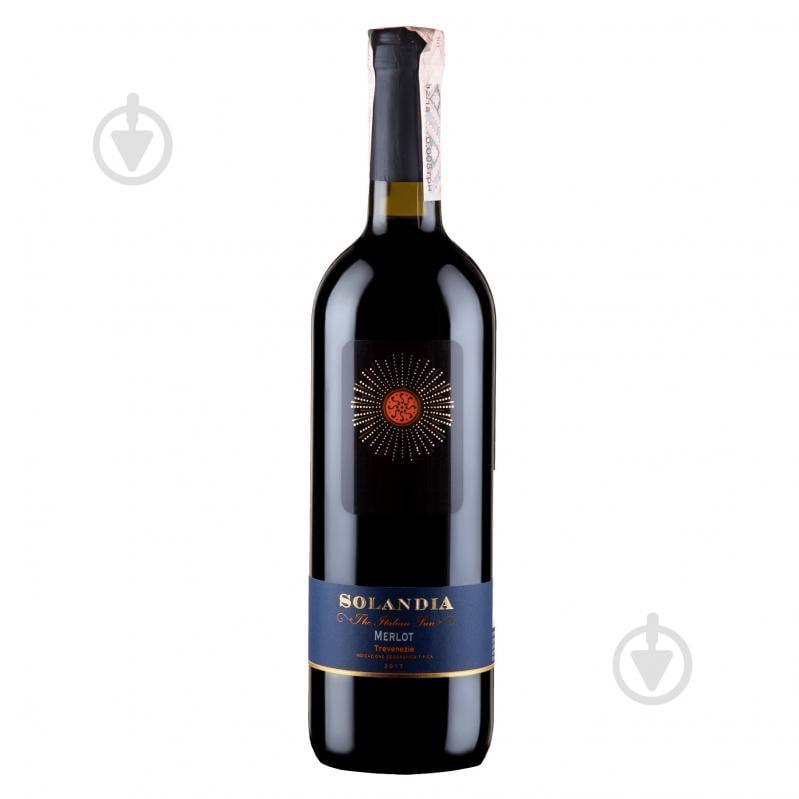 Вино Solandia Merlot Trevenezie IGT красное сухое 0,75 л - фото 1