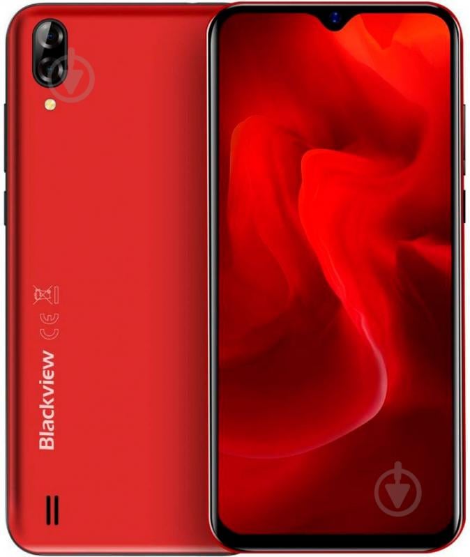 Смартфон Blackview A60 Dual Sim 1/16GB red (6931548306078) - фото 1