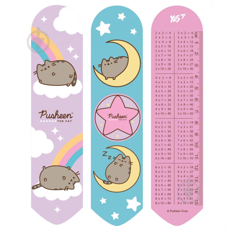 Закладинка 2D Pusheen rainbow YES - фото 1