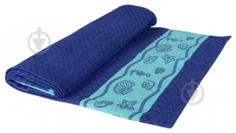 Полотенце вафельное Waffle 70x140 см голубой Zastelli - фото 2