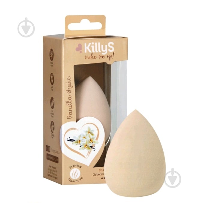 Спонж KillyS с ароматом ванили бежевый - фото 1