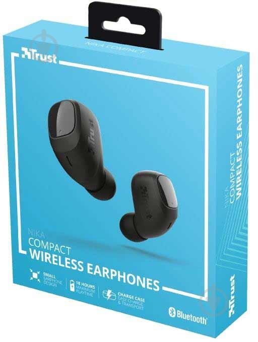 Навушники Trust Nika Compact True Wireless Mic black (23555) - фото 10
