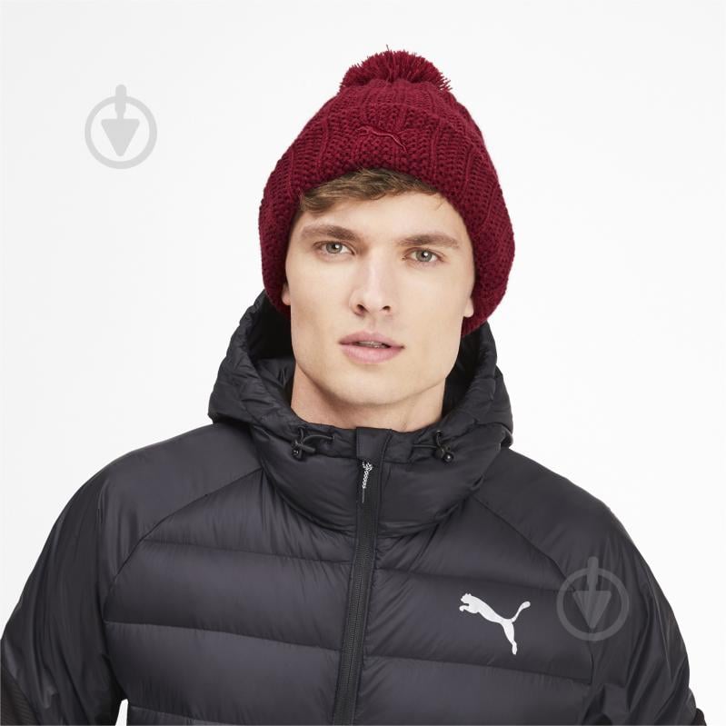 Шапка Puma SF LS Pom Pom Beanie 02238202 р.one size червоний - фото 3