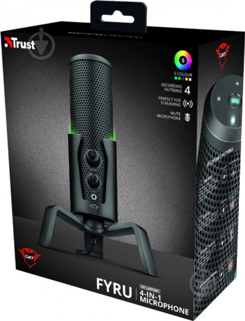 Мікрофон Trust GXT 258 Fyru USB 4-in-1 Streaming Microphone (23465) - фото 10