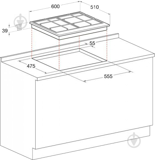 Варочная поверхность газовая Hotpoint PCN 641 IX/HA EE - фото 4