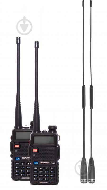Комплект раций Baofeng UV-5R Urban Black - фото 1