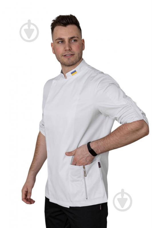 Китель повара мужской Lux-Form White р. 52 белый - фото 3