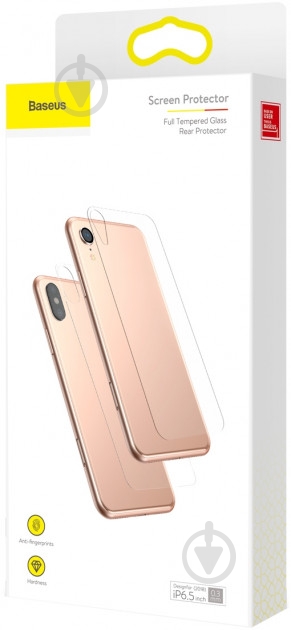 Защитное стекло BASEUS Rear protector для iPhone XS Max, XI Pro Max (SGAPIPH65-ABM02) - фото 3 Защитное стекло BASEUS Rear protector для iPhone XS Max, XI Pro Max (SGAPIPH65-ABM02) - фото 3
