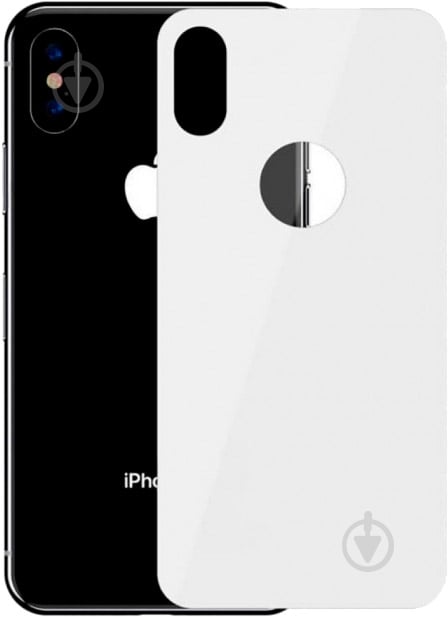 Защитное стекло BASEUS Full rear protector White для iPhone XS (SGAPIPH58-BM02) - фото 1 Защитное стекло BASEUS Full rear protector White для iPhone XS (SGAPIPH58-BM02) - фото 1