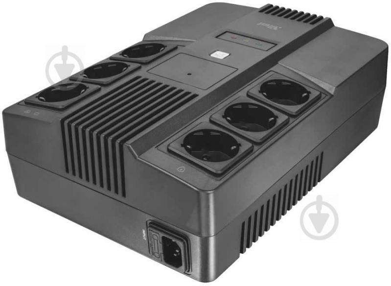 Джерело безперебійного живлення (ДБЖ) Trust Maxxon 800VA UPS with 6 standard wall power outlets 23326 - фото 3