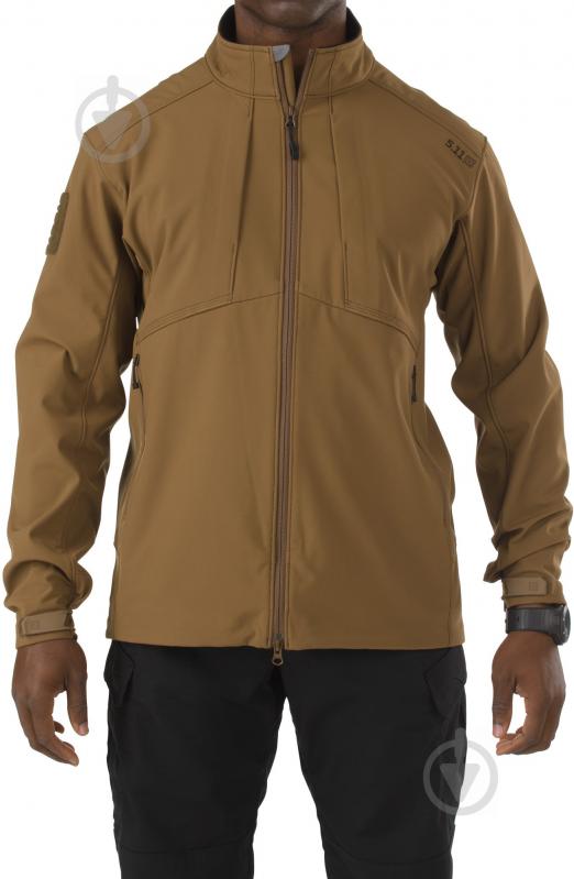 Куртка чоловіча демісезонна 5.11 Tactical Sierra Softshell 78005 р.XXL коричнева - фото 1