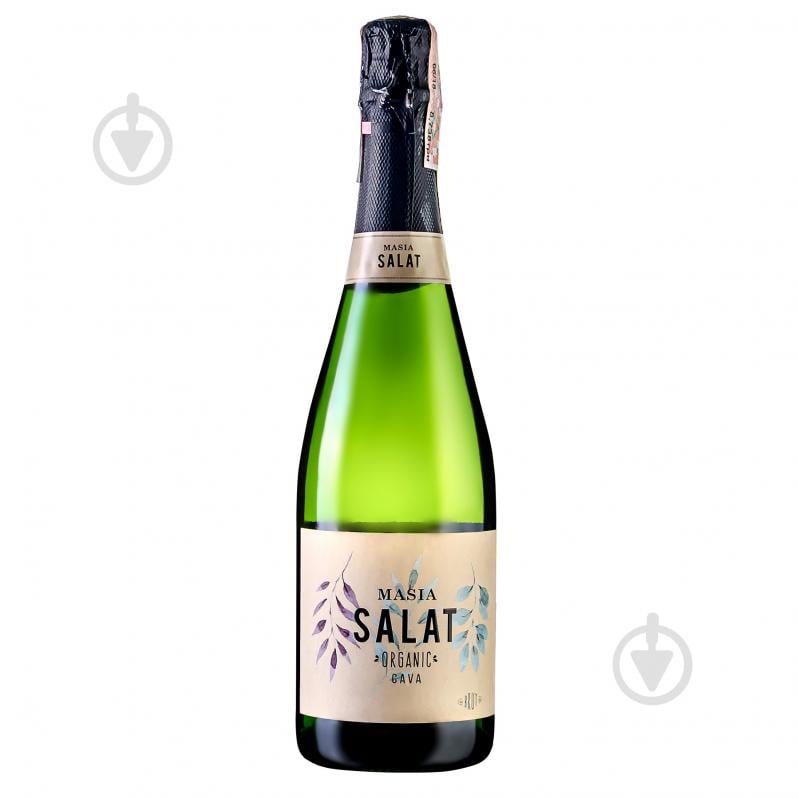 Вино игристое Masia Salat Cava Brut Organic белое брют 0,75 л - фото 1