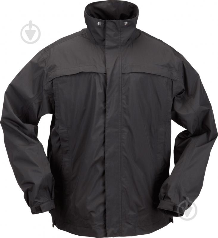 Куртка чоловіча демісезонна 5.11 Tactical для штормової погоди Tacdry Rain Shell 48098 р.XL чорна - фото 1