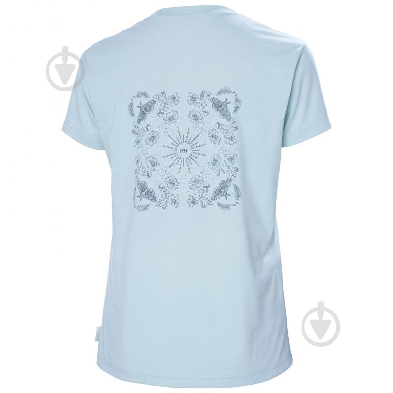 Футболка Helly Hansen W SKOG RECYCLED GRAPHIC TEE 63083-513 р.XL голубой - фото 6