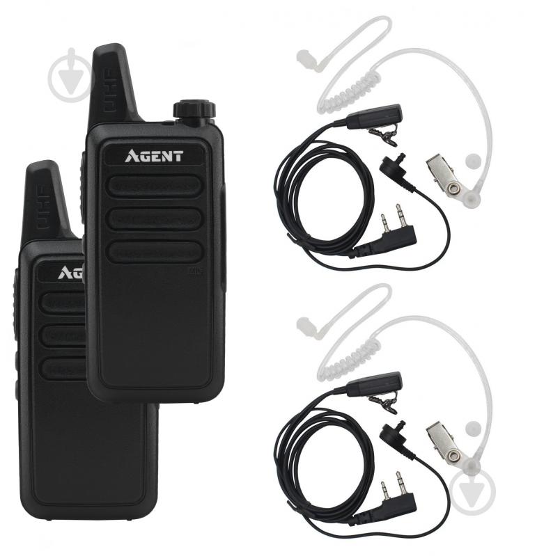 Комплект раций Agent AR-T7 Service Staff Black - фото 1