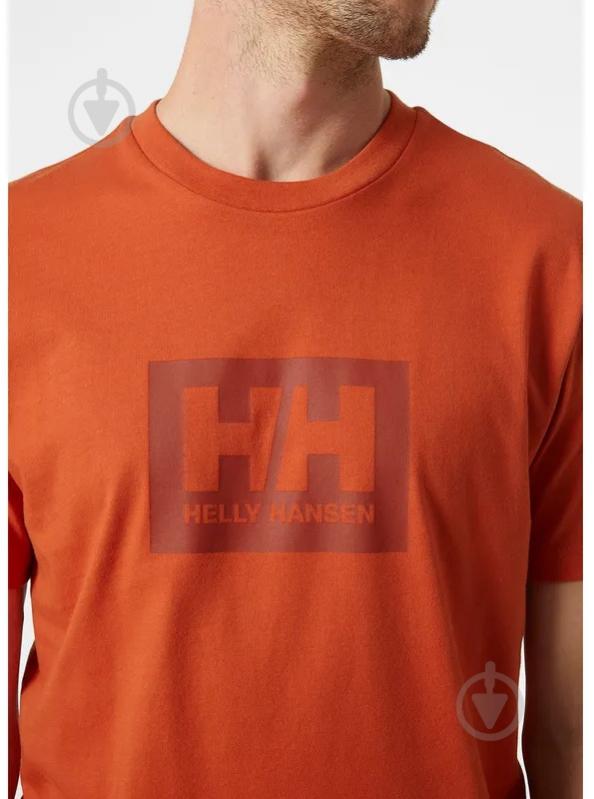 Футболка Helly Hansen HH BOX T 53285-179 р.2XL оранжевый - фото 3