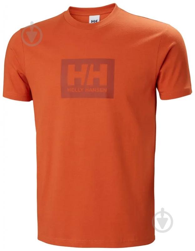 Футболка Helly Hansen HH BOX T 53285-179 р.2XL оранжевый - фото 5