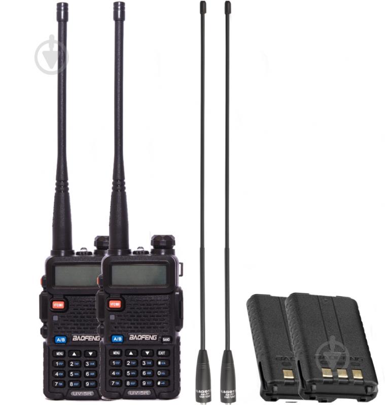 Комплект раций Baofeng UV-5R Tourism Black - фото 1
