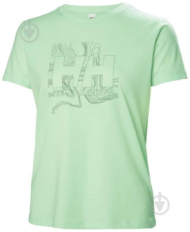 Футболка Helly Hansen W HH TECH LOGO T-SHIRT 63192-419 р.XS зеленый - фото 5