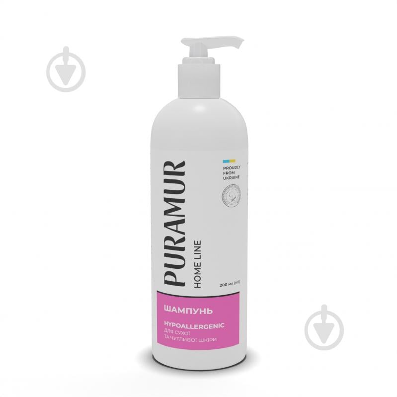 Шампунь PURAMUR Home Line для сухої та чутливої шкіри Hypoallergenic 200 мл для собак - фото 1 Шампунь PURAMUR Home Line для сухої та чутливої шкіри Hypoallergenic 200 мл для собак - фото 1