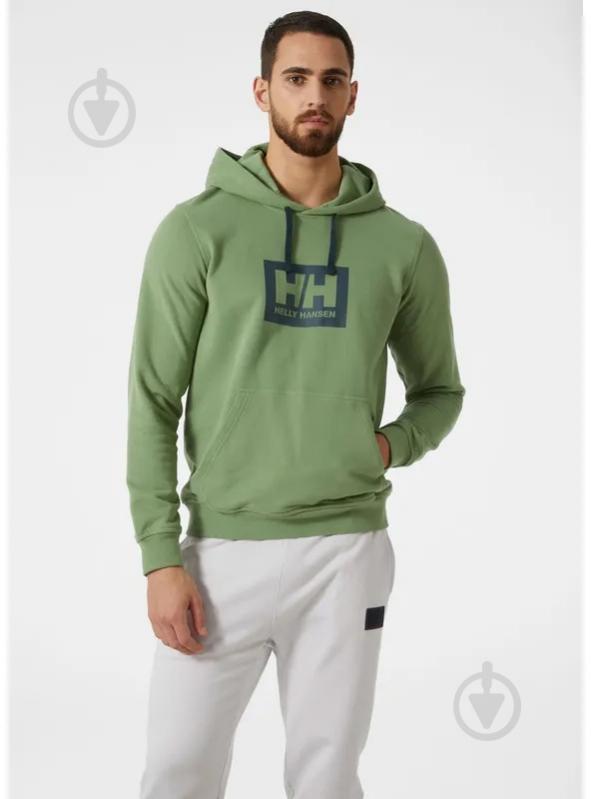 Джемпер Helly Hansen HH BOX HOODIE 53289-406 р. M зелений - фото 1