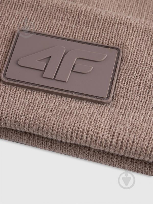 Шапка 4F 4FJWAW25ACAPU653-83S р.os бежевый - фото 2 Шапка 4F 4FJWAW25ACAPU653-83S р.os бежевый - фото 2