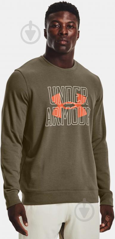 Свитшот Under Armour 1370391-361 р. 2XL зеленый - фото 1