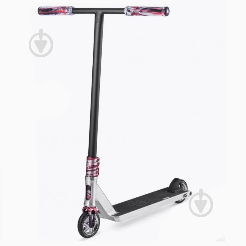 Самокат трюковый Hipe H5 красный с серым 410505 - фото 1