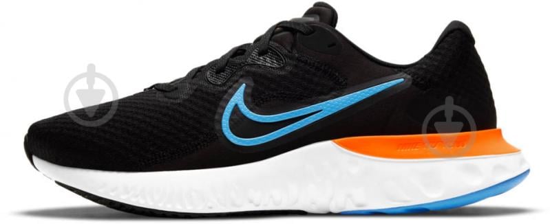 Кроссовки мужские демисезонные Nike RENEW RUN 2 CU3504-007 р.43 черно-голубые - фото 3