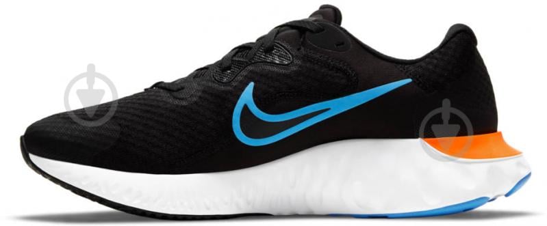 Кроссовки мужские демисезонные Nike RENEW RUN 2 CU3504-007 р.43 черно-голубые - фото 4