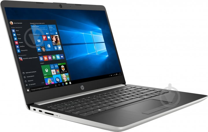 Ноутбук HP 14-dk0025ur 14" (8PJ12EA) silver - фото 2