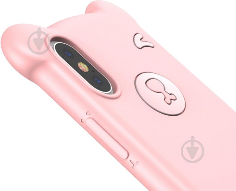 Чехол BASEUS Bear Silicone WIAPIPH65-BE04 для Apple iPhone XS Max - фото 3 Чехол BASEUS Bear Silicone WIAPIPH65-BE04 для Apple iPhone XS Max - фото 3