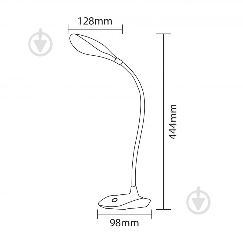 Настільна лампа акумуляторна HOROZ ELECTRIC ASLI 1x9 Вт без цоколя білий 049-035-0009-010 - фото 2