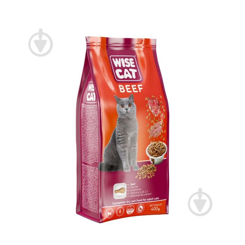 Корм сухой для котов Wise Cat говядина 400 г - фото 1 Корм сухой для котов Wise Cat говядина 400 г - фото 1