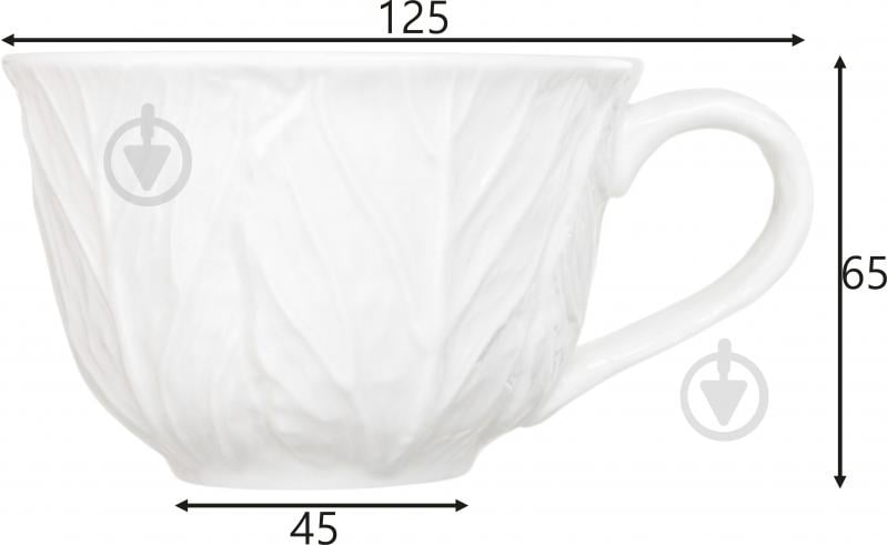 Чашка с блюдцем Fiora Lettuce 220 мл - фото 2