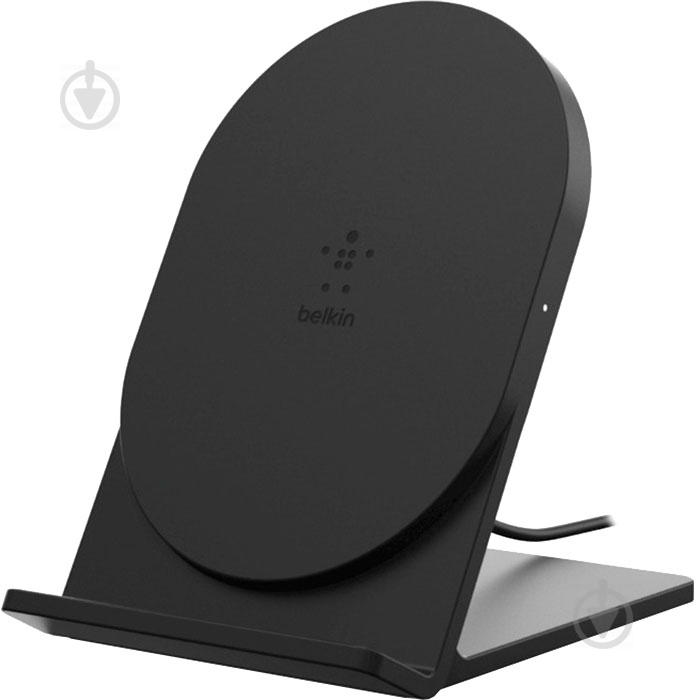 Бездротовий зарядний пристрій Belkin Stand Universal Wireless Charging Qi, 5W, black (F7U070BTBLK) - фото 1