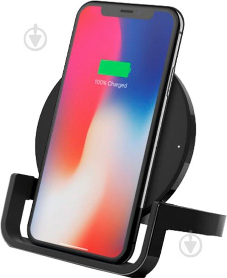 Беспроводное зарядное устройство Belkin Stand Wireless Charging Qi, 10W, black (F7U083VFBLK) - фото 5