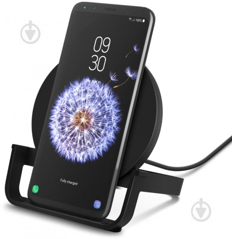 Беспроводное зарядное устройство Belkin Stand Wireless Charging Qi, 10W, black (F7U083VFBLK) - фото 3