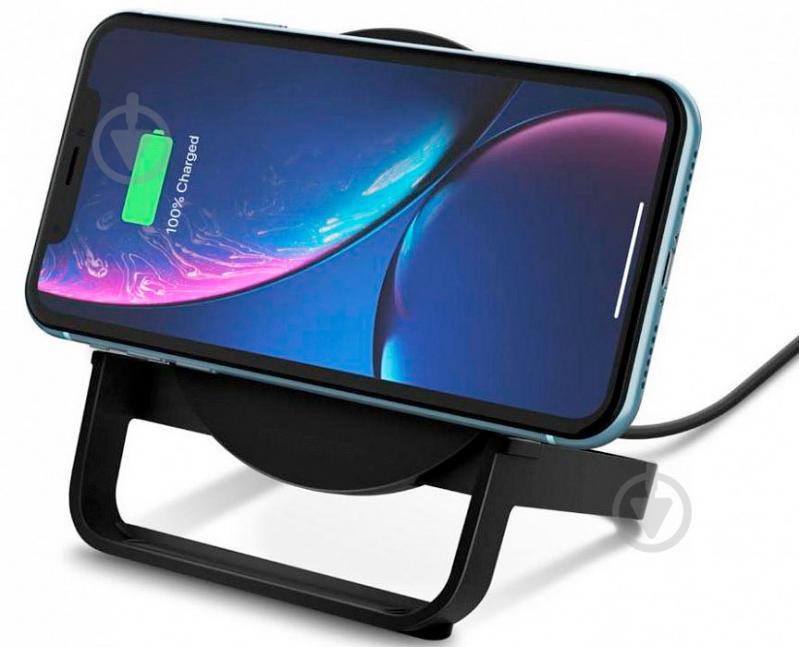 Беспроводное зарядное устройство Belkin Stand Wireless Charging Qi, 10W, black (F7U083VFBLK) - фото 6