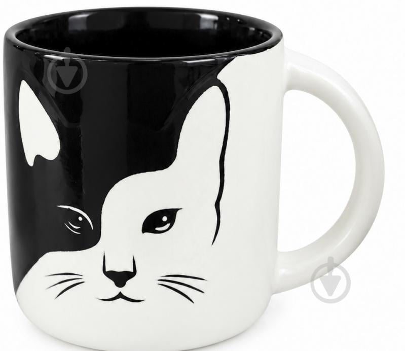Чашка Fiora Black&White Cat 410 мл - фото 1