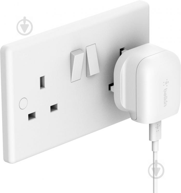 Зарядное устройство Belkin Home Charger 18W Power Delivery Port USB-C, white (F7U096VFWHT) - фото 5