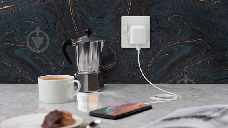 Зарядное устройство Belkin Home Charger 18W Power Delivery Port USB-C, white (F7U096VFWHT) - фото 7